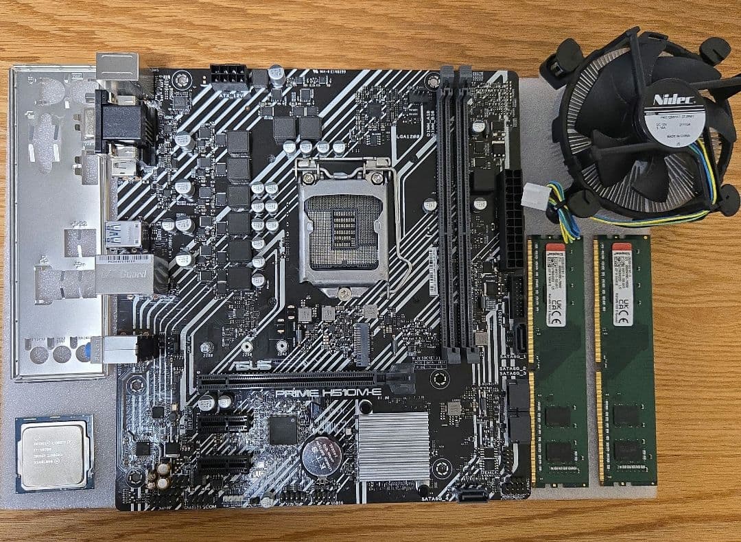 Intel CPU core i7-10700+マザーボード+メモリ16GB