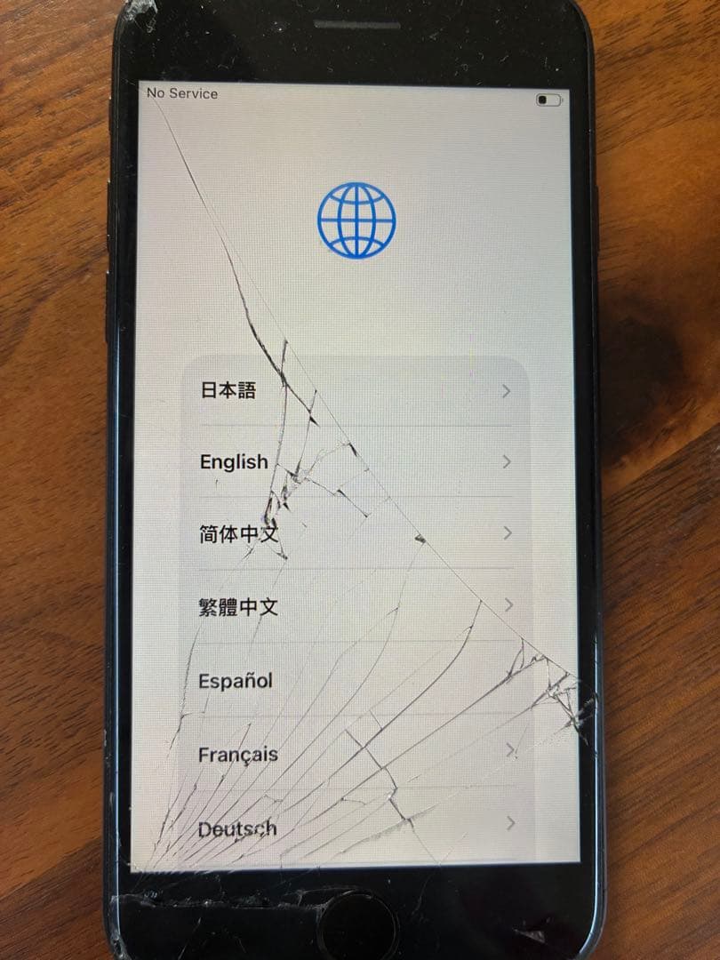 Apple iPhone 13S E ブラック 本体 画面ひびあり