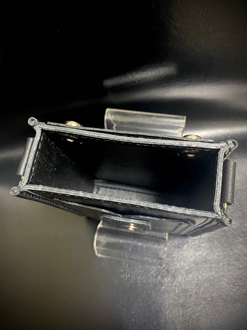 【レザーハンドメイド_全て手縫い】ドロップインダーツケースNo.74