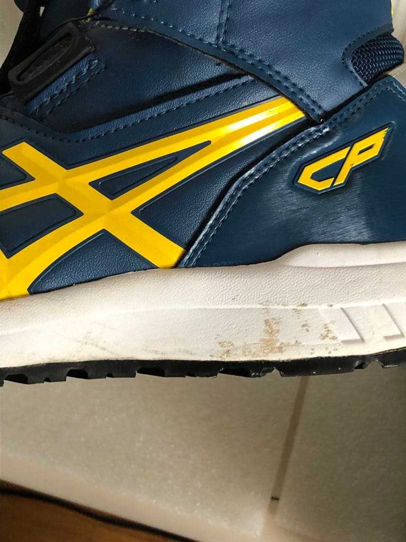 asics 安全靴 BOAシステム CP 青/黄色