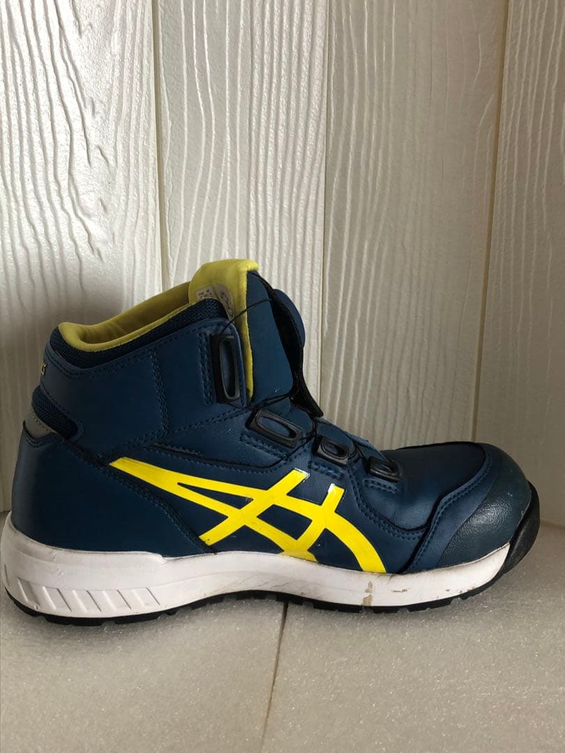 asics 安全靴 BOAシステム CP 青/黄色