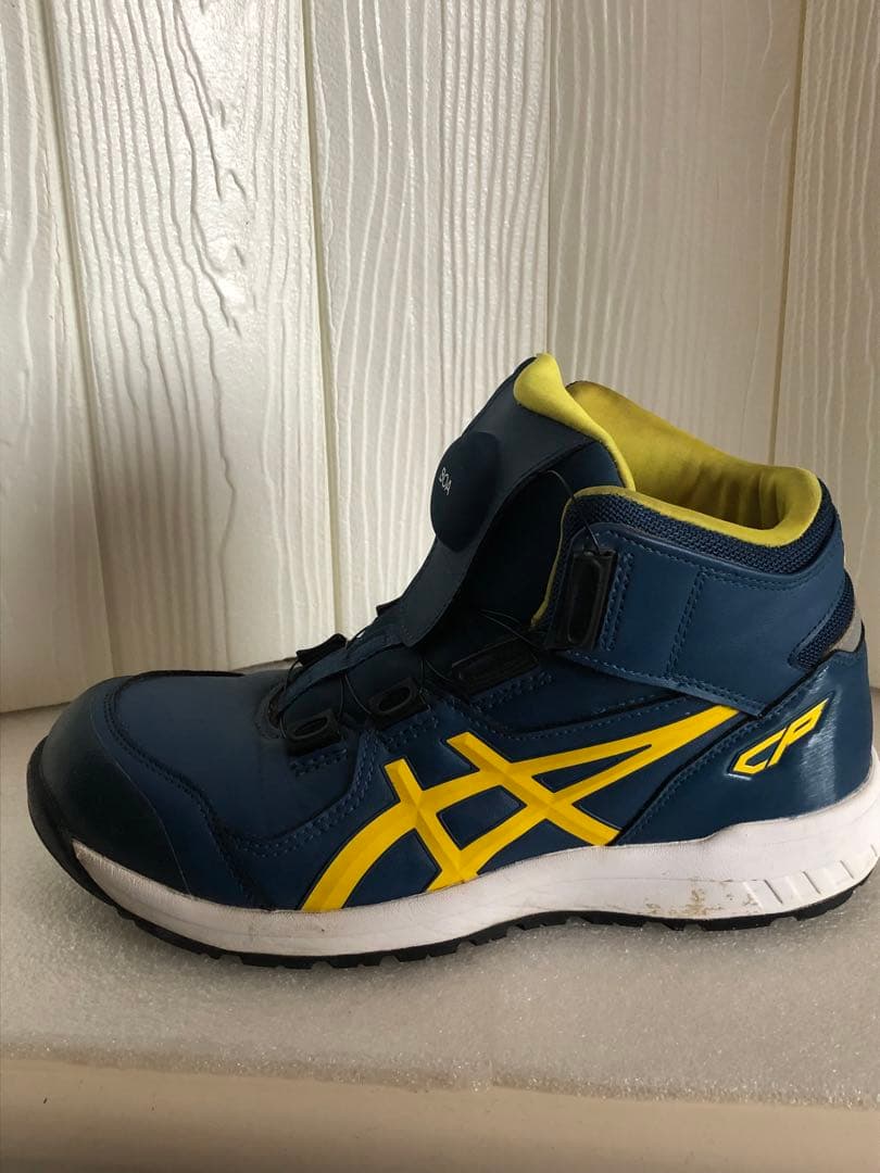 asics 安全靴 BOAシステム CP 青/黄色