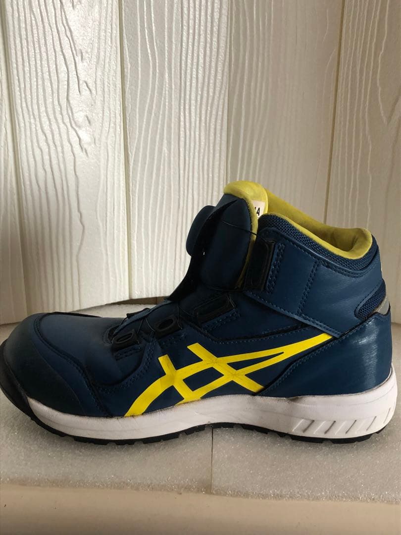 asics 安全靴 BOAシステム CP 青/黄色