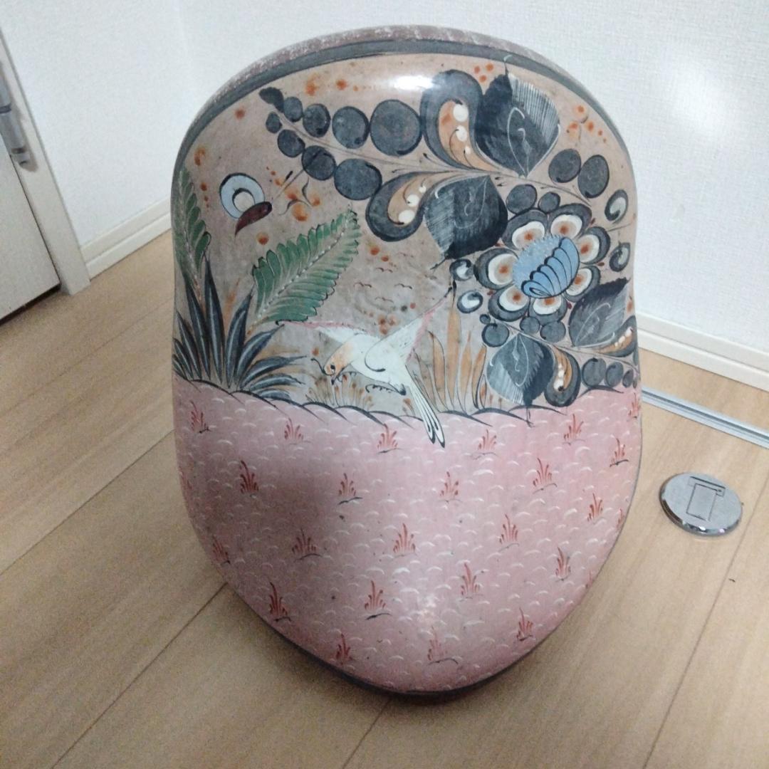 フクロウの陶器置物