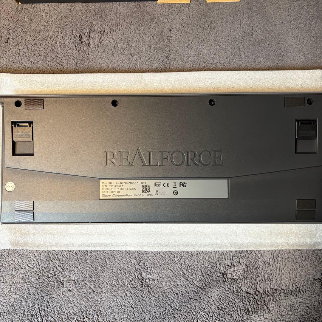 REALFORCE GX1 Plus 英語配列 30g