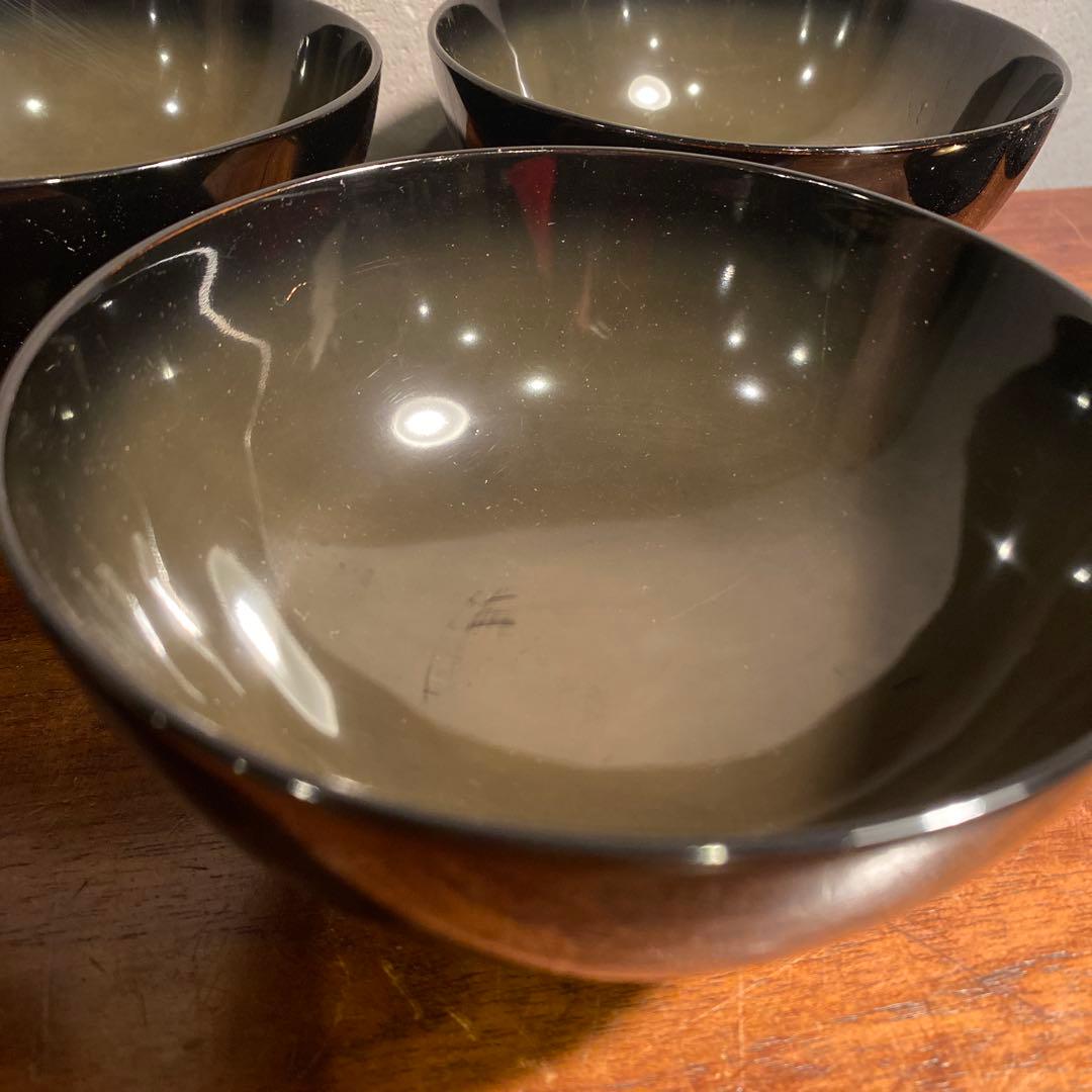 昭和レトロ 高級蒔絵付吸い物椀 木製 漆芸 食器 扇柄 共箱 骨董品