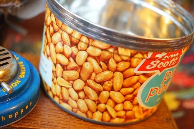 アメリカ 40s 50s ヴィンテージ ピーナッツ アンティーク ブリキ 缶