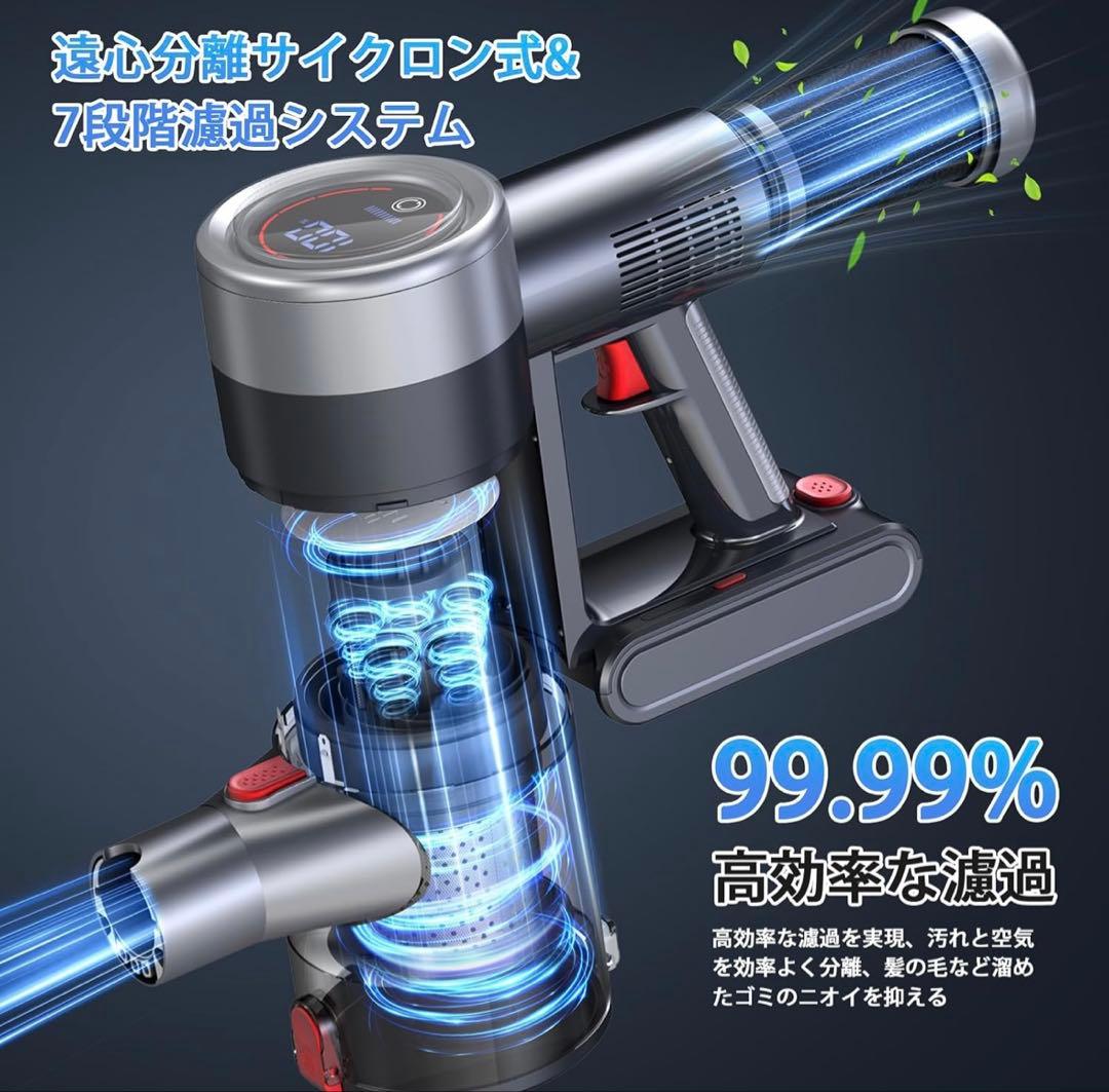 掃除機 コードレス【2026衝撃的デビュー！120Kpa超強力吸引】