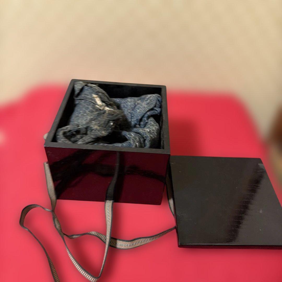骨董品　秞掛け　抹茶碗　塗箱付き　時代感