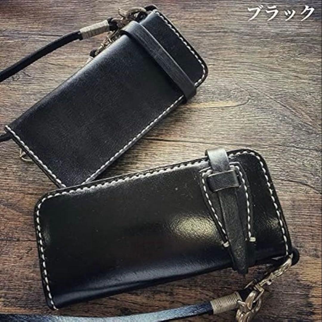 本革　長財布　　ウォレットチェーンセット バイカー　トラッカー　アメカジ