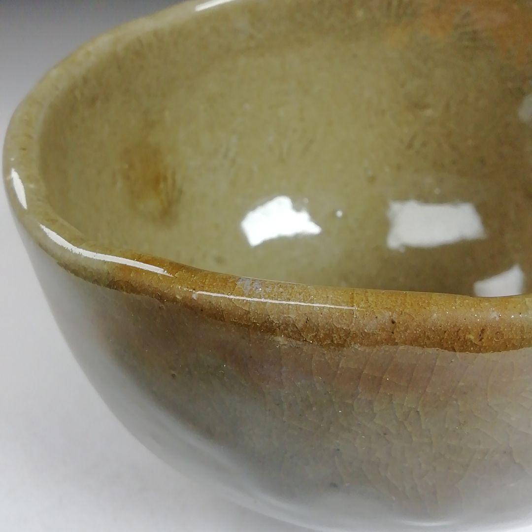 Ｗ３７３　茶碗　『虫明焼』『黒井千佐 作』　共箱　抹茶碗　茶道具