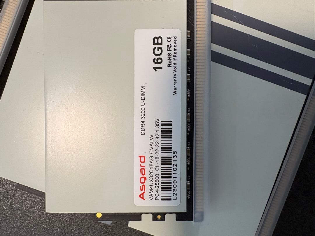m*o様 Asgard Valkyrie 16GB DDR4 3200MHz 4