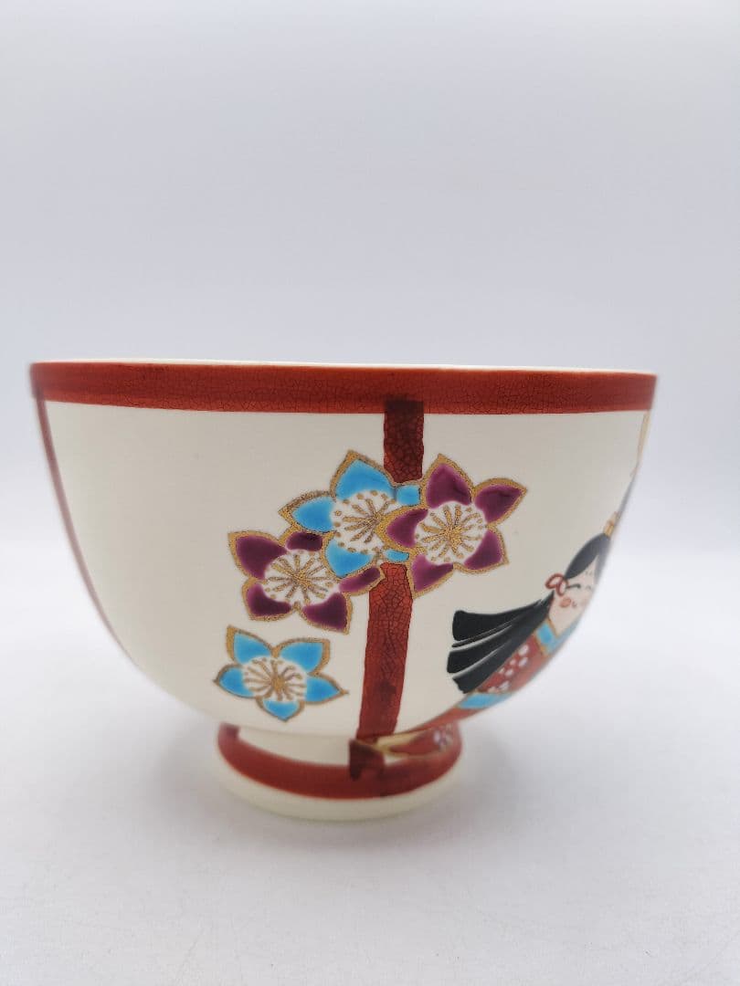 c956【新品・未使用】茶碗 白釉 雪洞雛 加藤八佳 木箱 茶道具