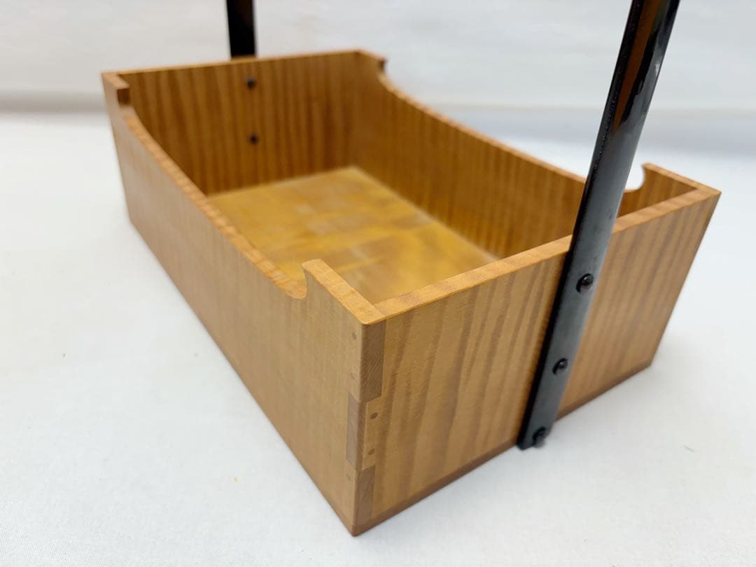 未使用 茶道具 南斎作惺斎好写 南纪産くぬぎ莨盆 手持ち 煙草盆 共箱