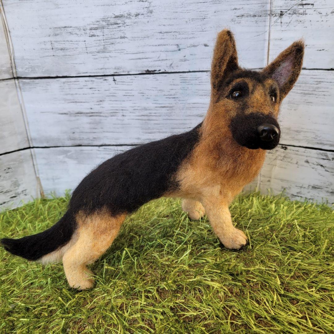 羊毛フェルト  シェパード 愛犬  うちの子 ペット オーダー ペットロス 犬