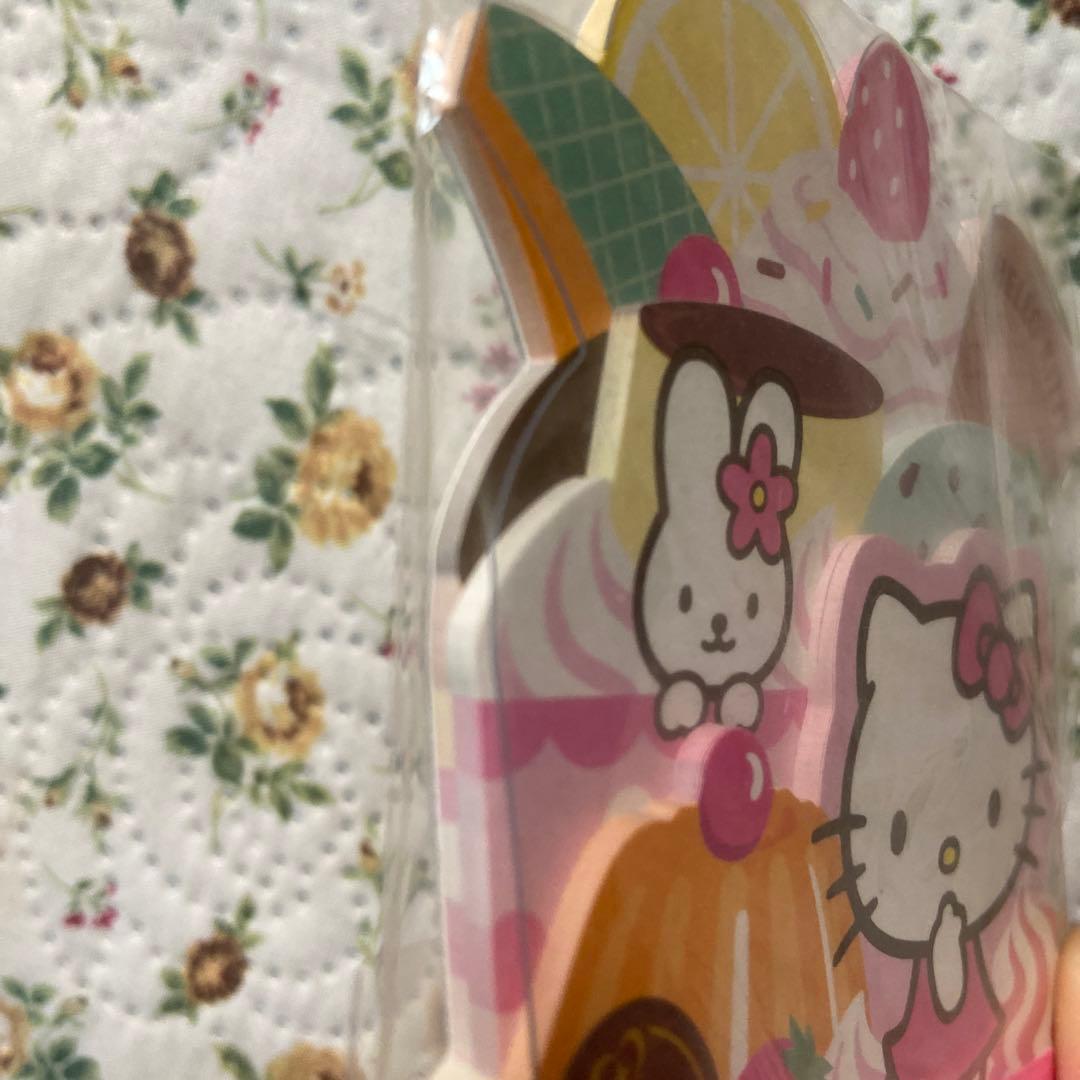平成レトロ　サンリオ　キティ　メモ帳　プリンアラモード　フルーツ　アイス型