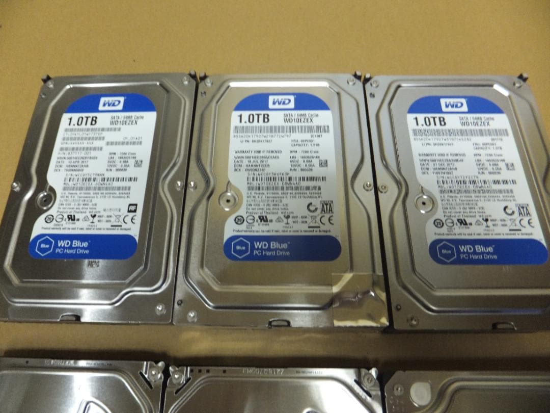 (1721) HDD　SATA 3.5インチ1TB 7個 動作品