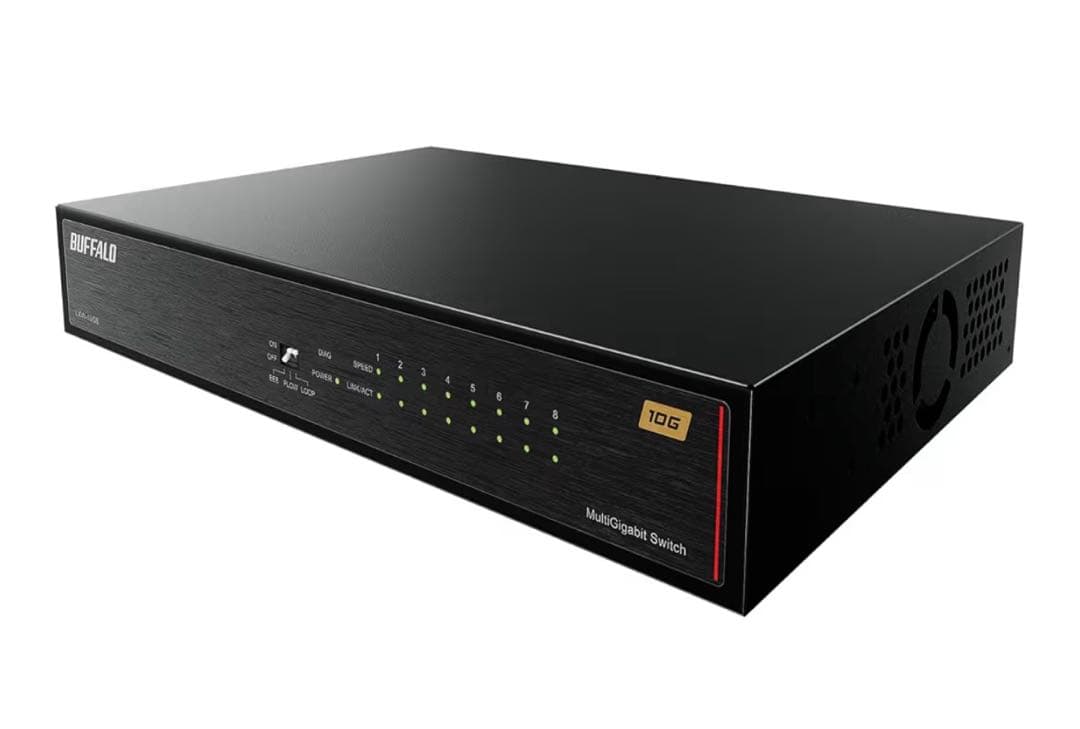 【新品】バッファロー 8ポート 全ポート 10G スイッチングハブ LANハブ