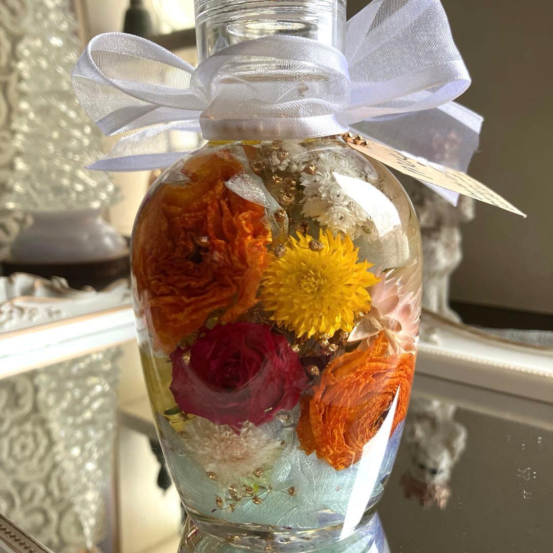 ◆ハーバリウム　312 一周お花の春bottle *.:。✿*゜