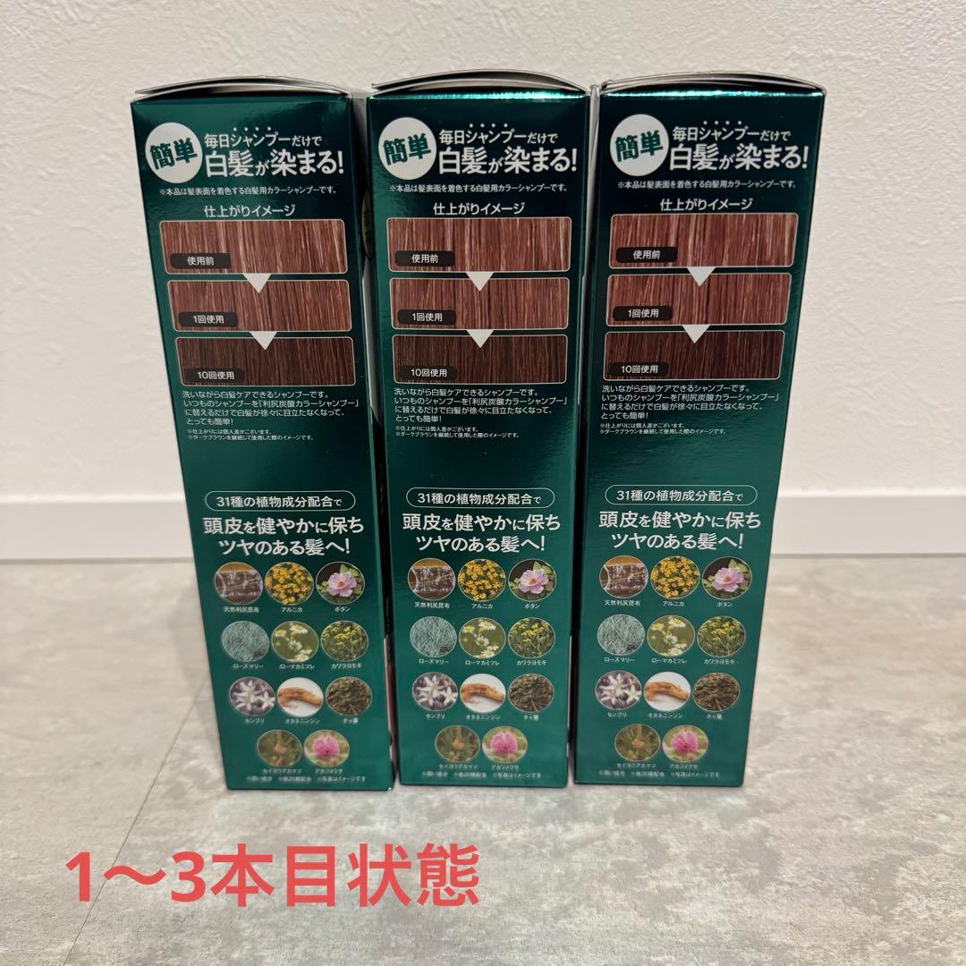 【新品未開封】利尻昆布 利尻炭酸カラーシャンプー ダークブラウン 6本セット