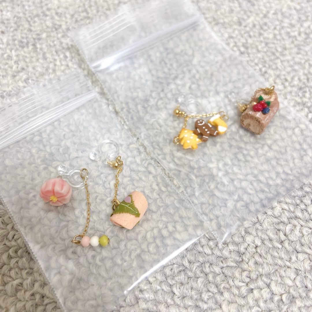 hanairo ミニチュア スイーツアクセサリー ノンホールピアス