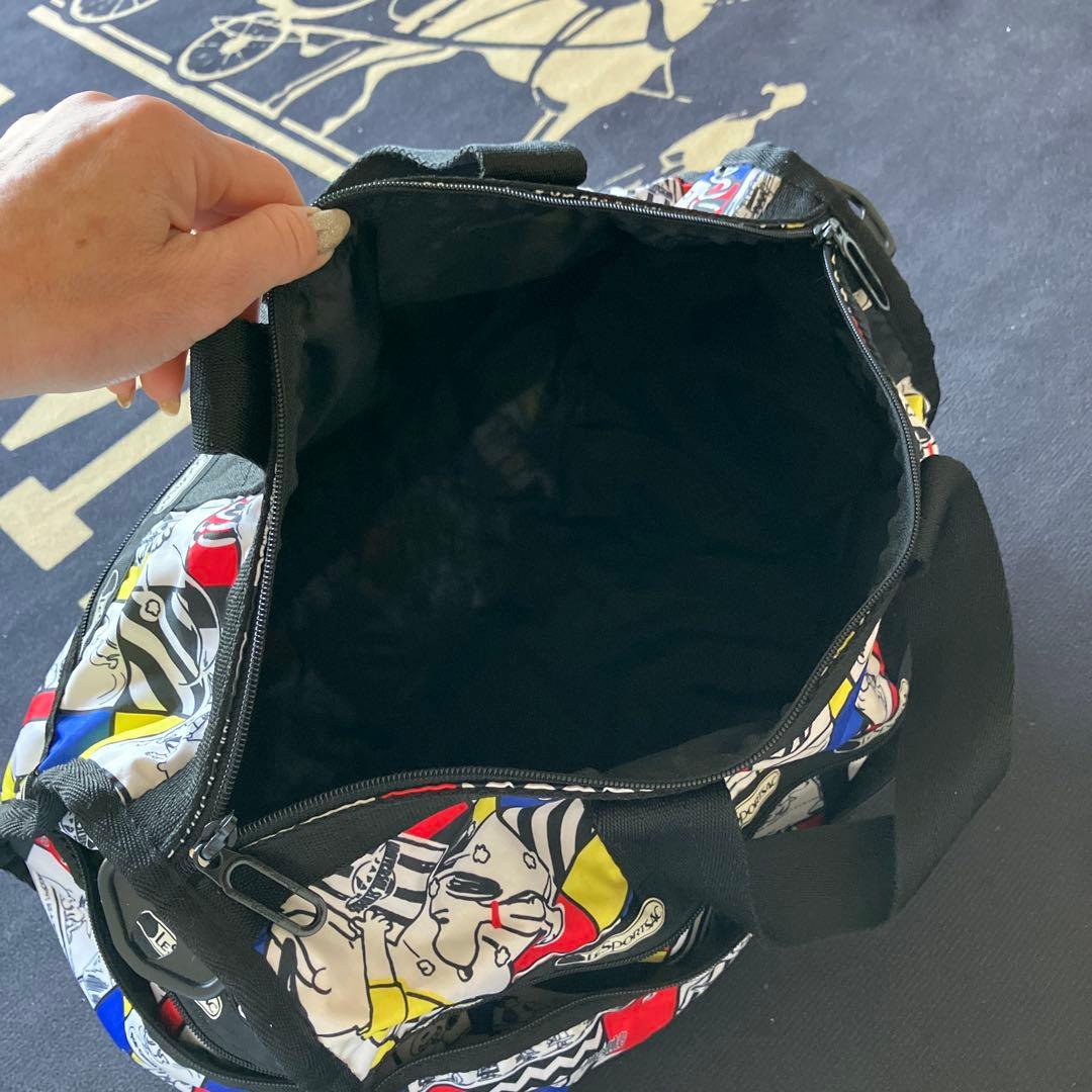 スヌーピーコラボレスポートサックボストンバッグ