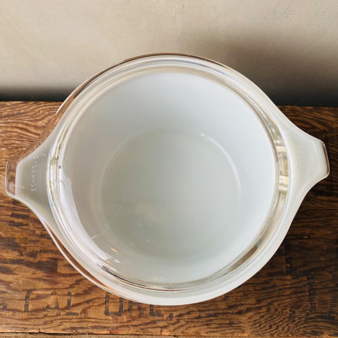【1970s USA vintage】PYREX キャセロール ウッドランド L