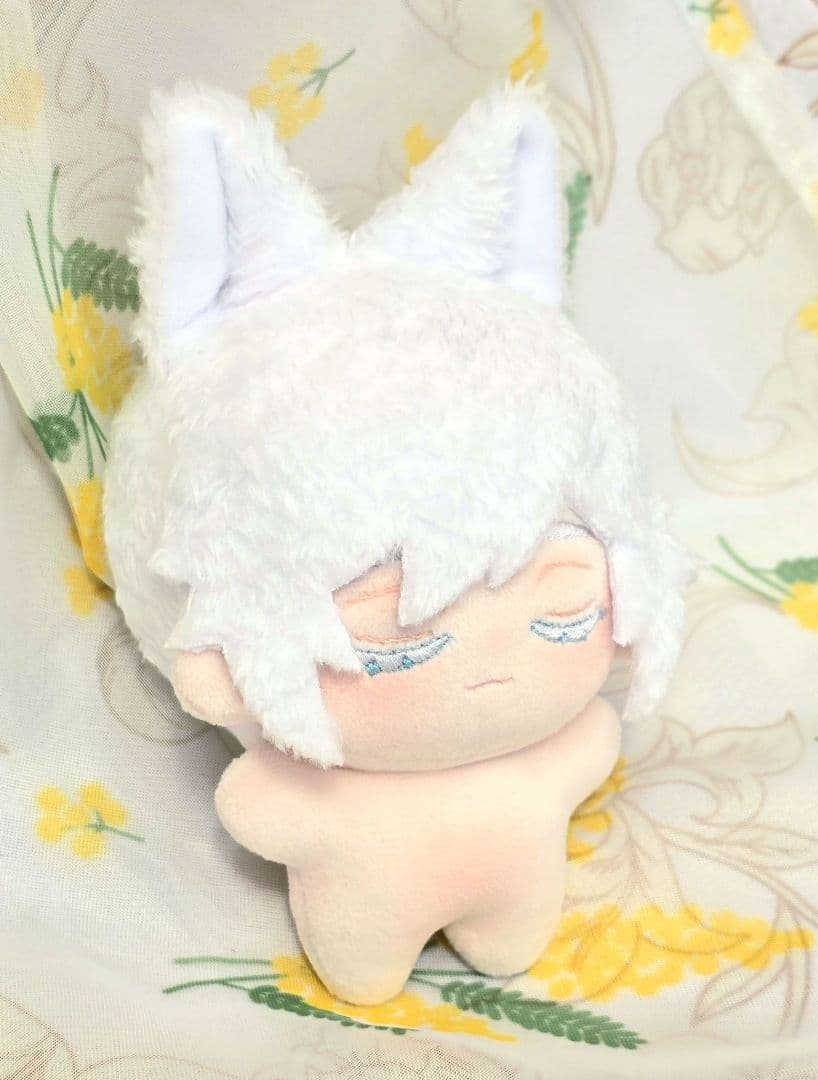 自作 無属性 ぬいぐるみ 白猫くん 10cm