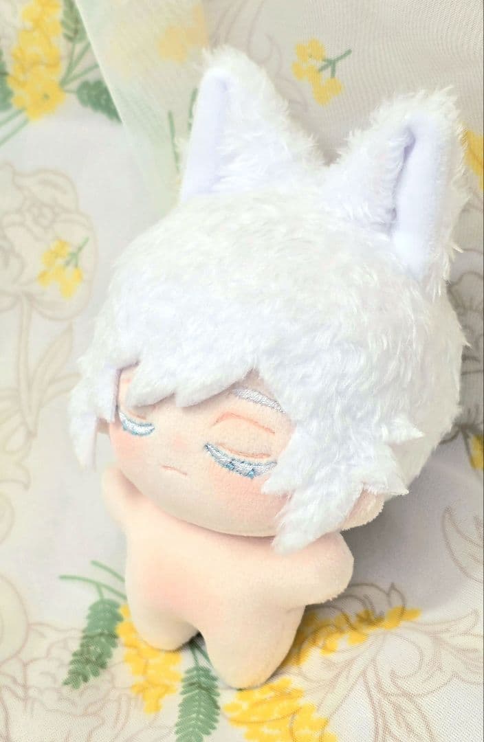 自作 無属性 ぬいぐるみ 白猫くん 10cm