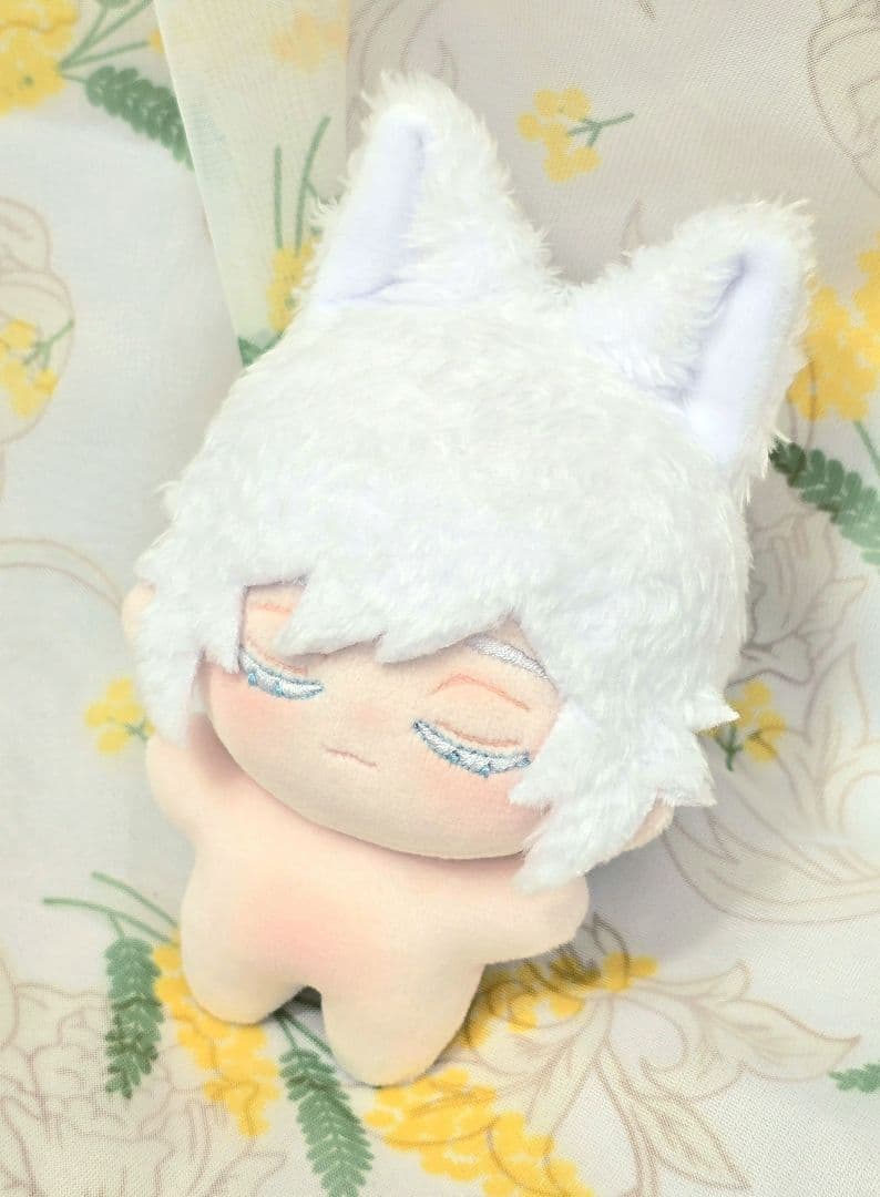自作 無属性 ぬいぐるみ 白猫くん 10cm