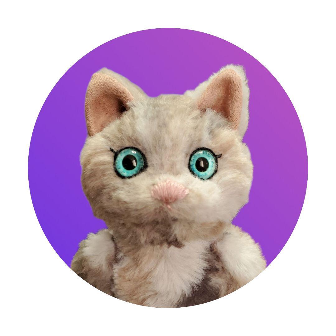 【オリジナル型紙ハンドメイド作品】ミルク三毛猫のミゾレさん