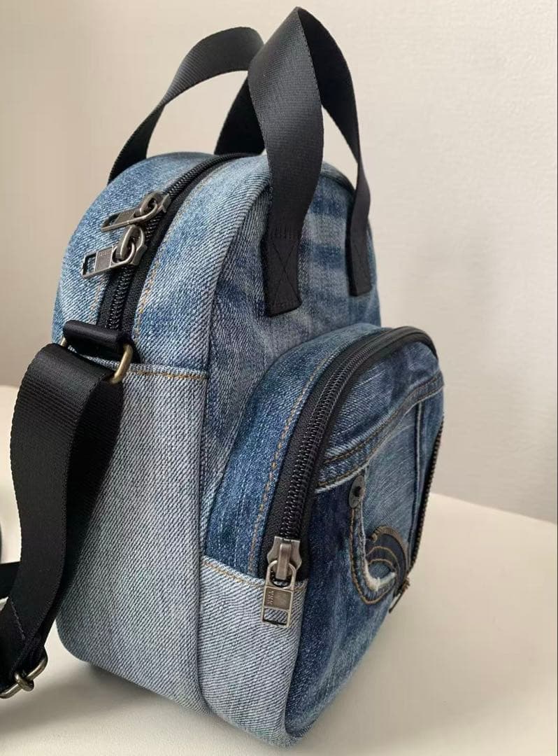 リメイク　デニムショルダーバッグ　ハンドメイド