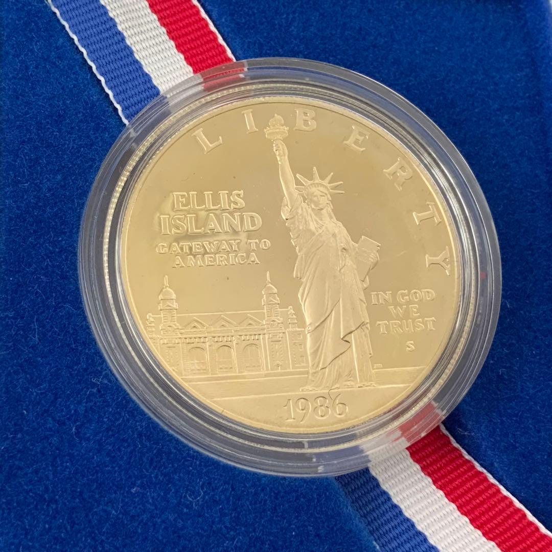 アメリカ合衆国造幣局 1986年発行 リバティ 1ドルプルーフ銀貨