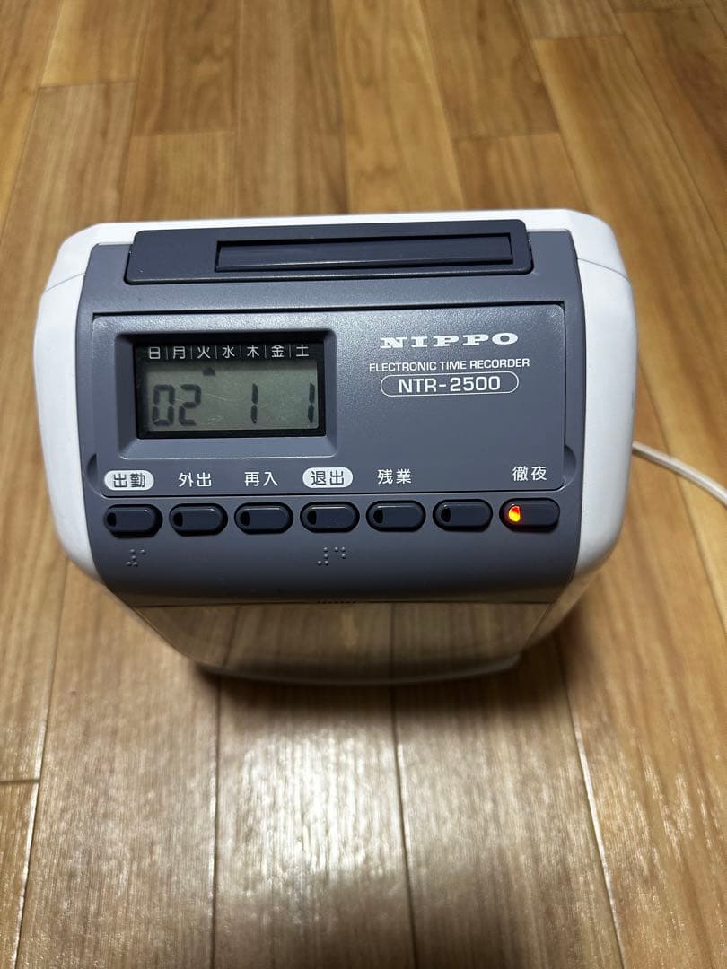 「美品」NIPPO タイムカード　NTR-2500