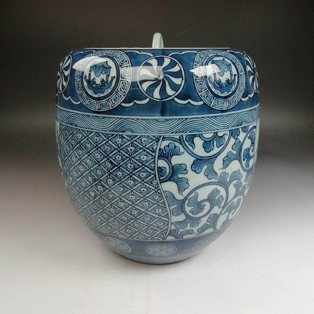 Ｗ２７７　水指　『祥瑞写　水指』『青雲窯　藤井邦幸 作』　共箱　茶道具