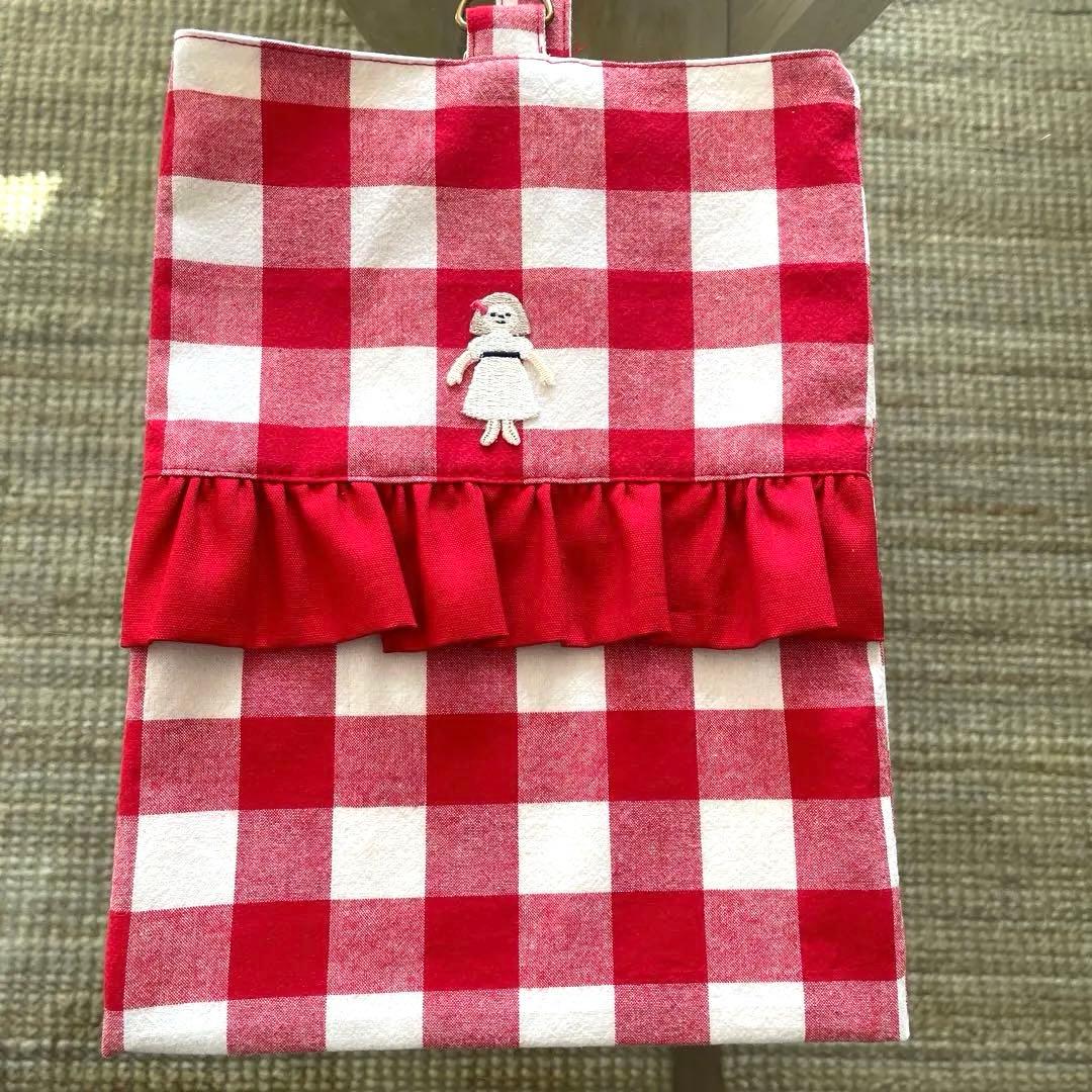 ハンドメイド　入園入学　セット　チェック　フリル