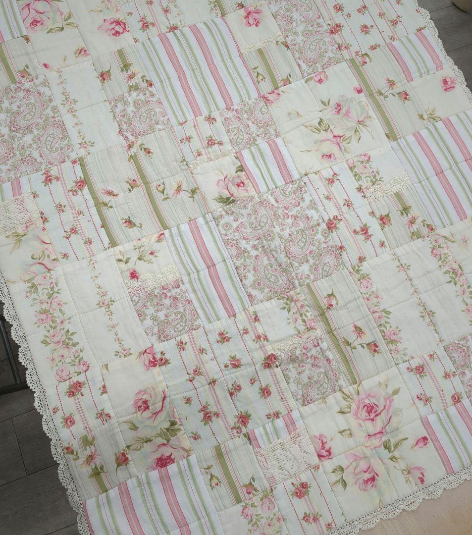 こうの早苗さん　ブランケット完成品