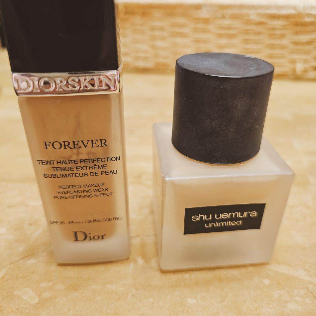 ファンデーション Dior Diorskin Forever & shu uemura
