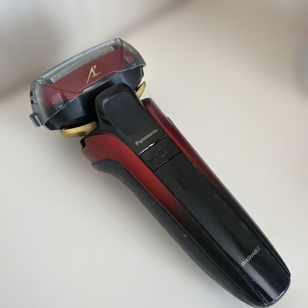 Panasonic メンズ電気シェーバー ５枚刃 赤黒 刃 バッテリー交換済