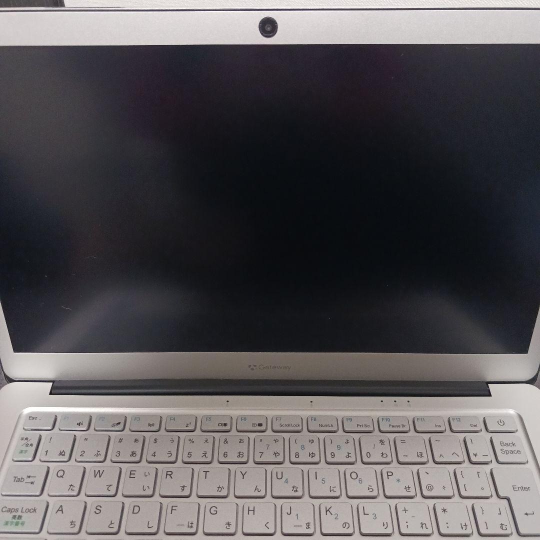 Gateway ノートPC本体 シルバー ACアダプター付き