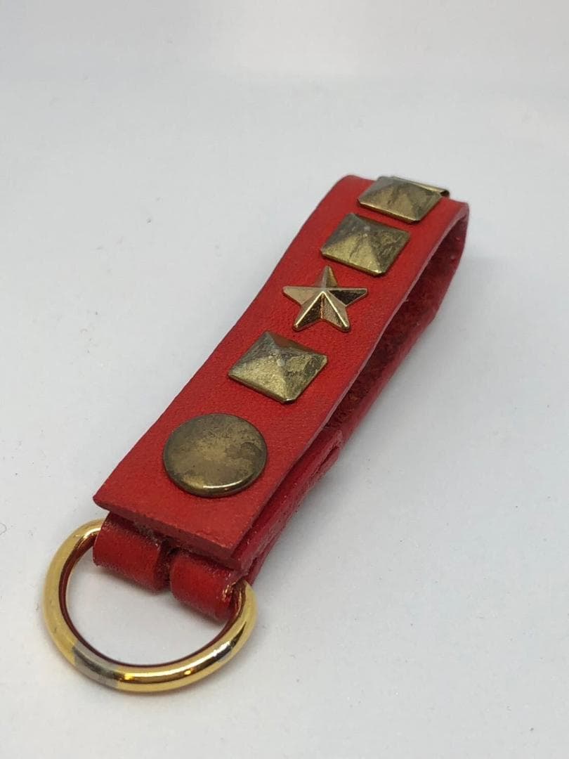 F-5. ブサカワ犬 本革レザーケースキーホルダー｜一点物 DOGチャーム