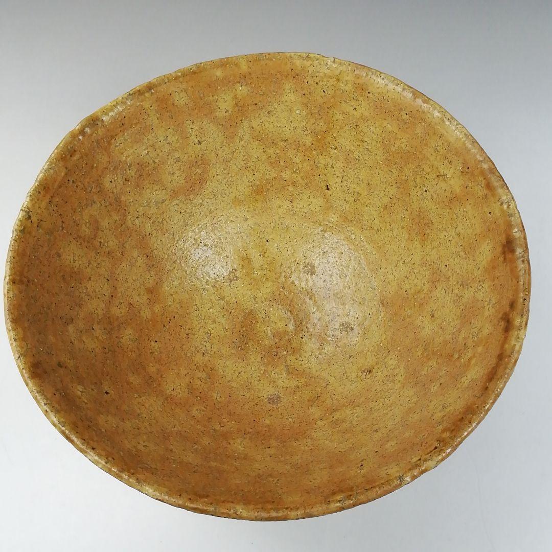 Ｗ２４７　茶碗　『黄伊羅保茶碗』『相生浦窯　那波鳳翔 作』　共箱　抹茶碗　茶道具