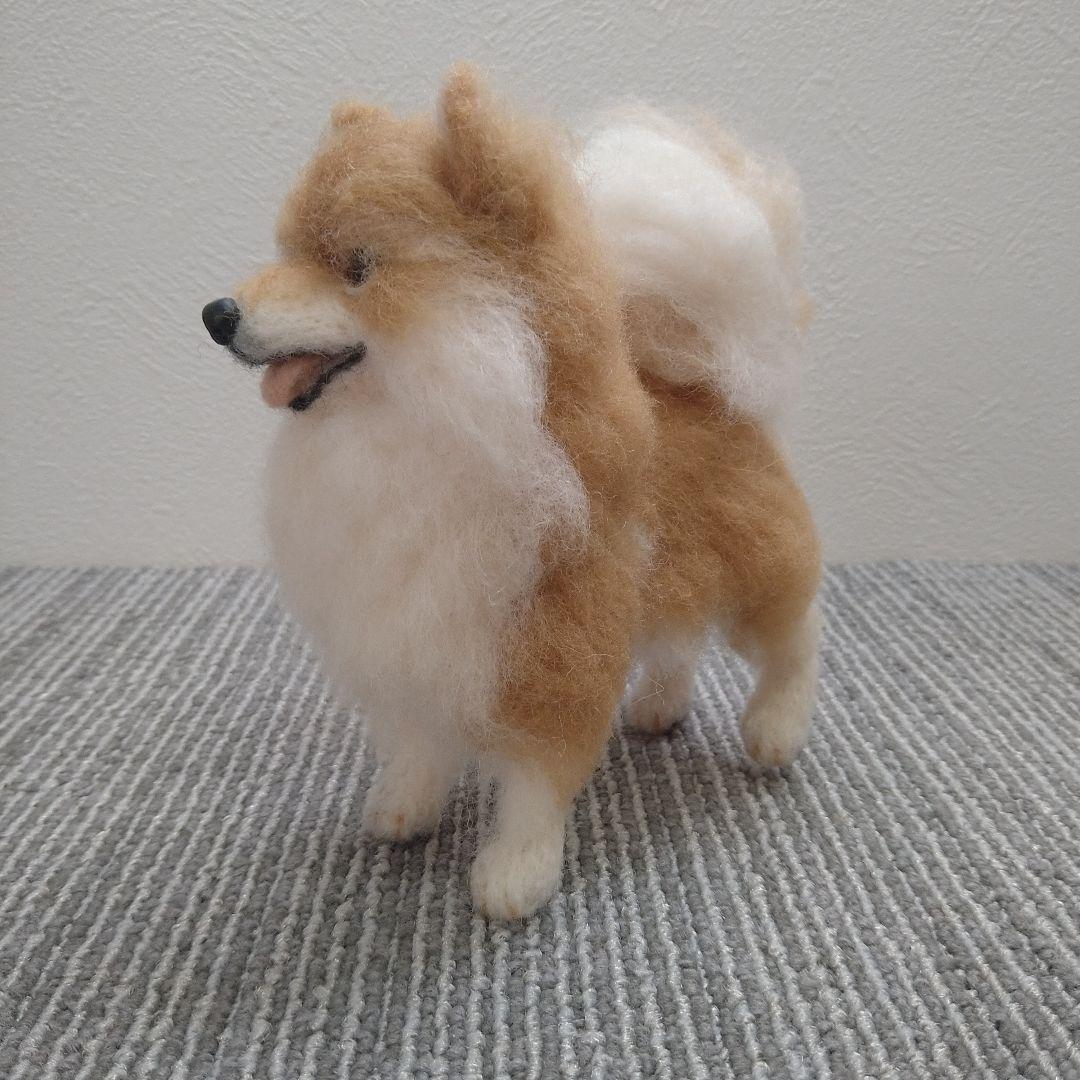 ポメラニアン 羊毛フェルト ぬいぐるみ