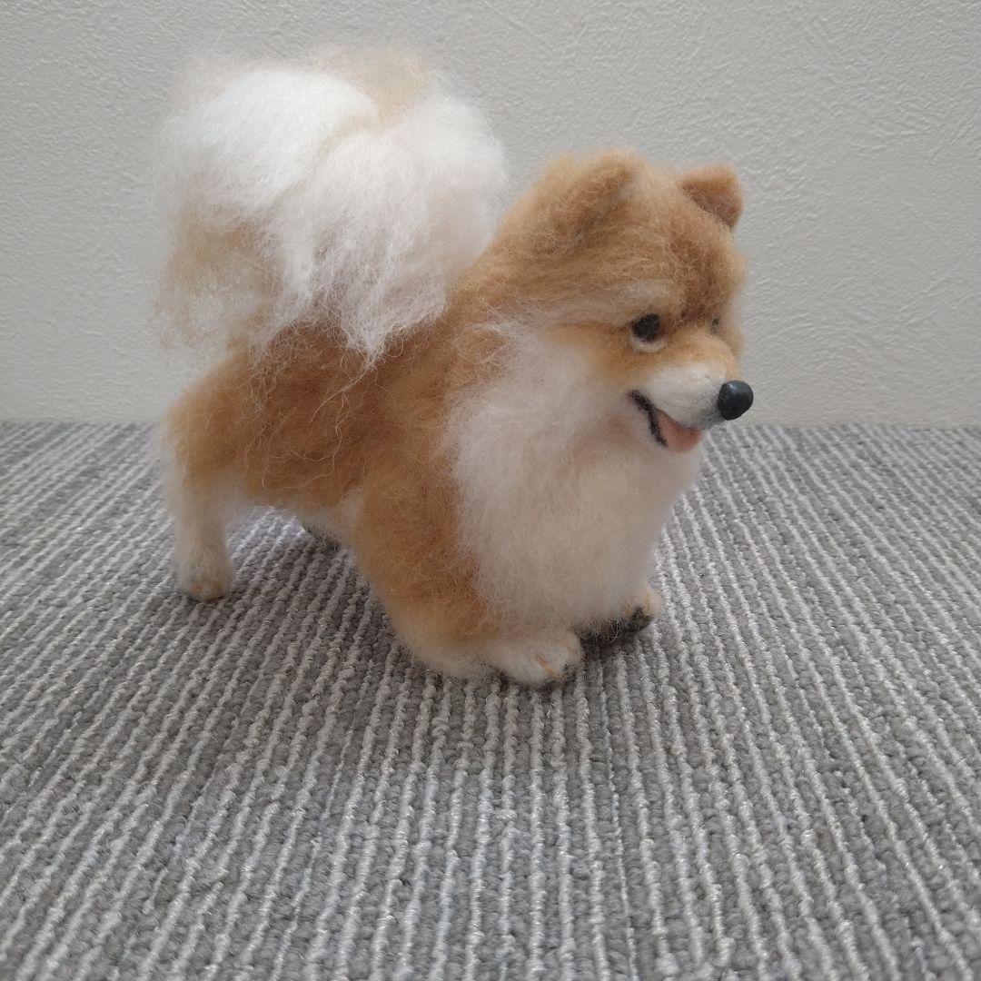 ポメラニアン 羊毛フェルト ぬいぐるみ