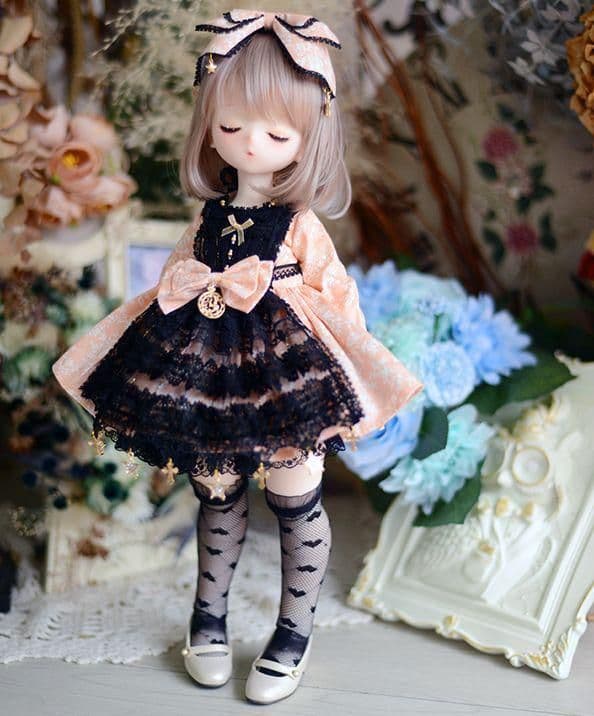 A26 BJD 1/4 ドール 衣装 洋服 ワンピース 6点セット ハンドメ