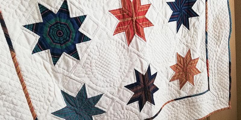 ★パッチワークキルト 109cm×82cm ハンドメイド