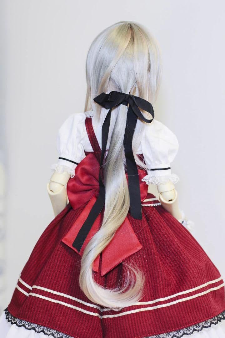 AX681 BJD 1/3 人形 ドール ウィッグ カツラ 耐熱 ハンドメイド