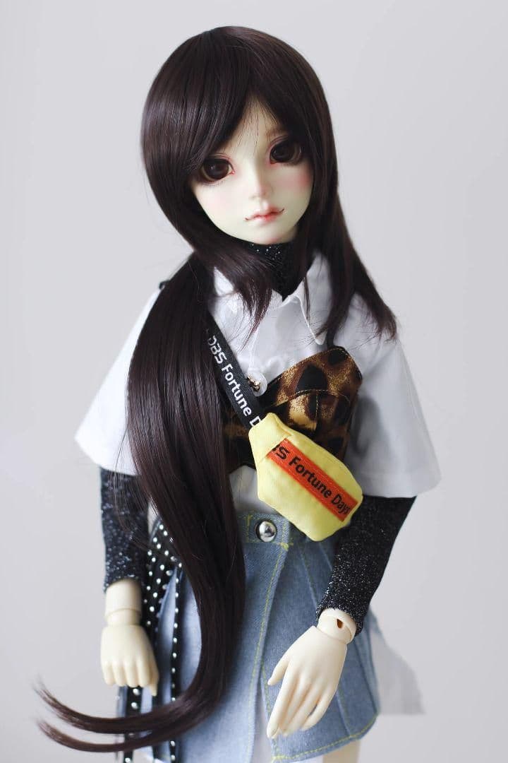 AX681 BJD 1/3 人形 ドール ウィッグ カツラ 耐熱 ハンドメイド