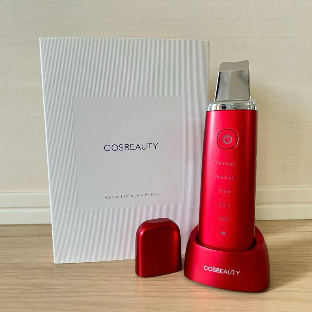 新品✨COSBEAUTY EX-EMS 美顔器 レッド ピーリング