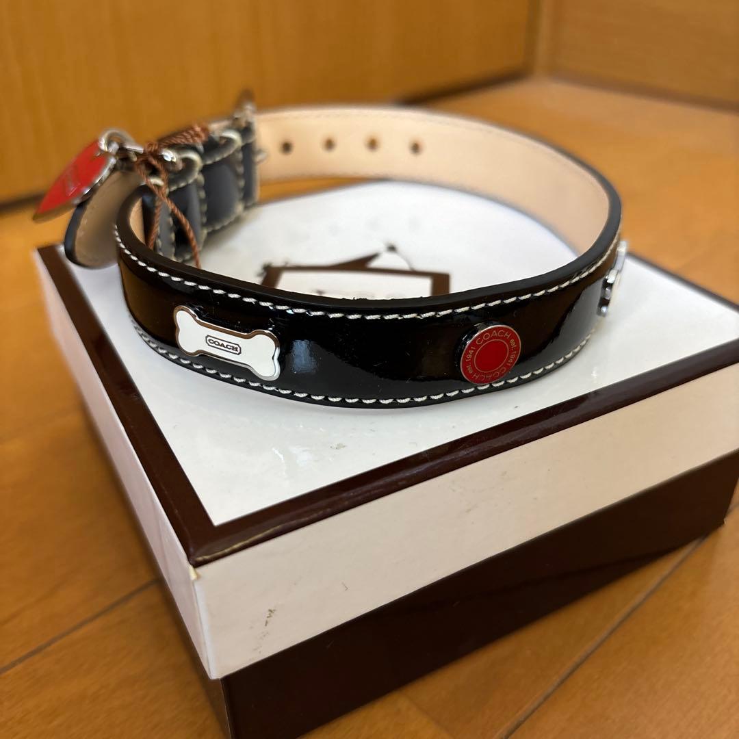COACH 犬用　首輪　黒　S